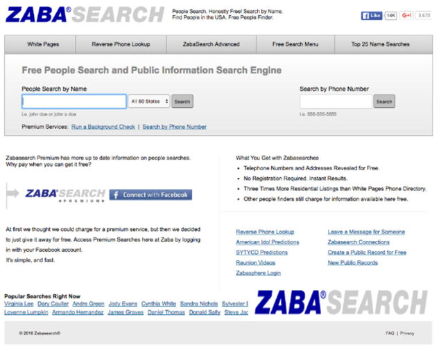 ZabaSearch