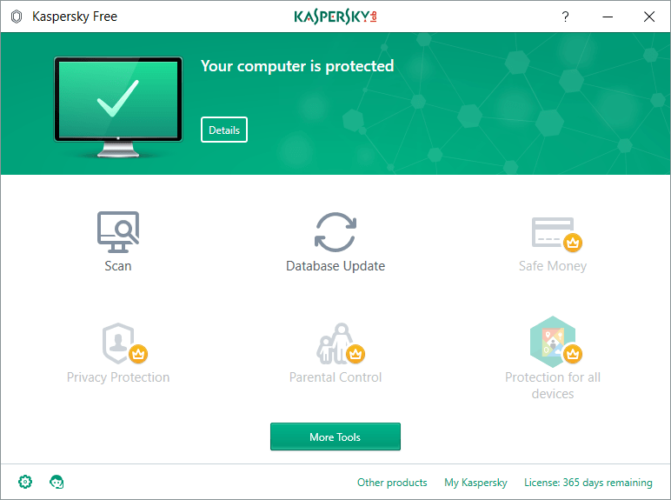 Результат изображения для Kaspersky Free Antivirus