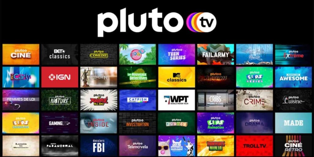 Pluto TV для просмотра бесплатных платных каналов
